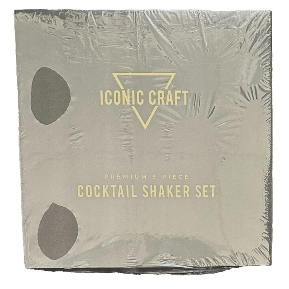 Premium Cocktail Shaker Set with Premium Gift Box - 5 Piece Cocktail Shaker Set